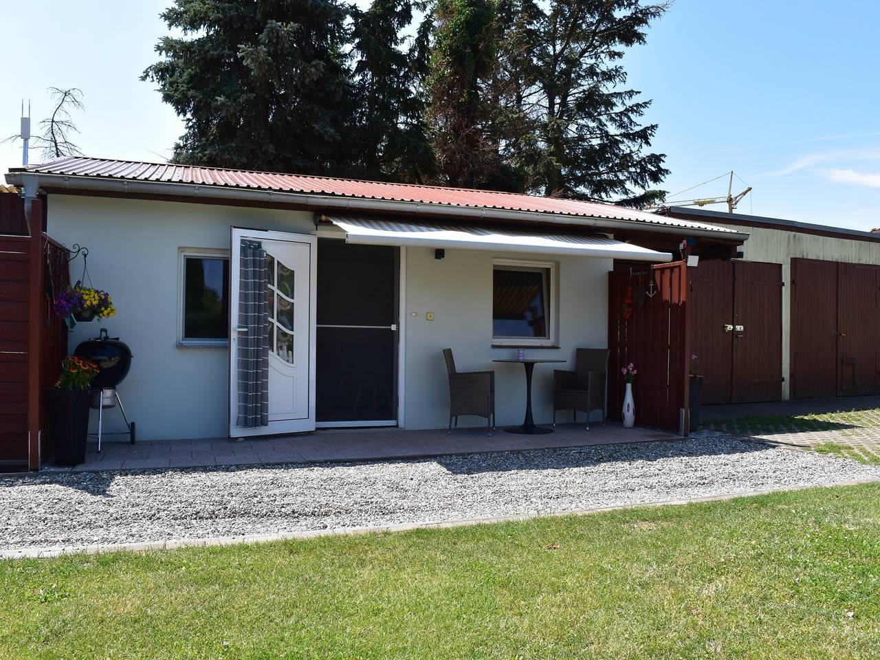 Charmante Ferienwohnung mit Grill in Rakow in Rakow, Salzhaff