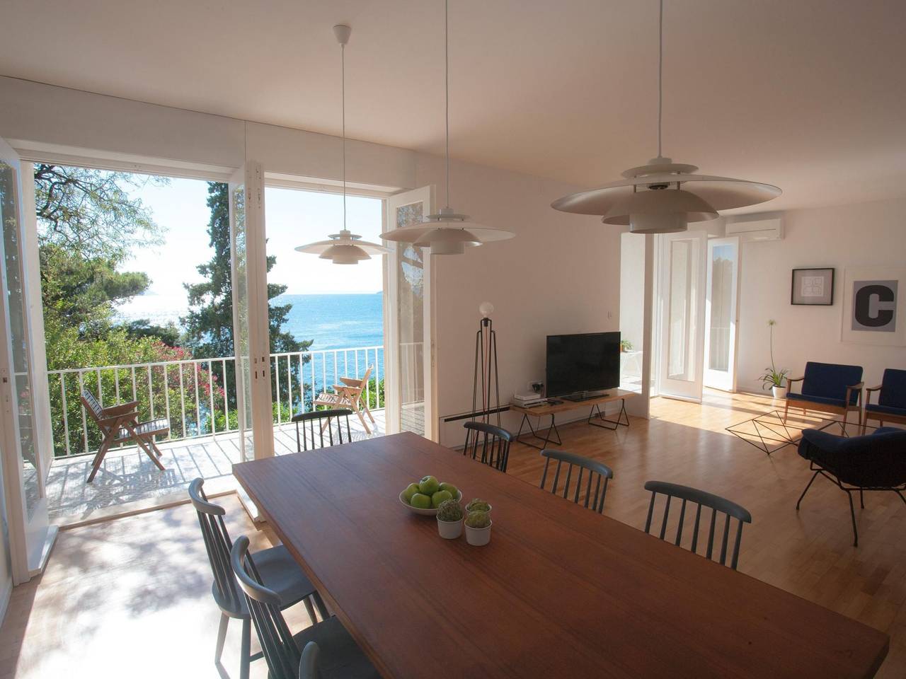In Podaca mit Großem Balkon und Panoramablick in Podaca, Makarska Riviera