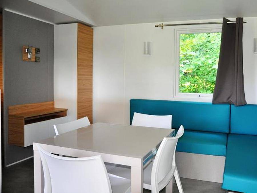 Flower Camping et Base de Loisirs de Rouffiac - Mobilheim 6 personen - Mobil Home Aventure Confort 38m² - 3 Schlafzimmer 6 pers in Angoisse, Périgord Vert