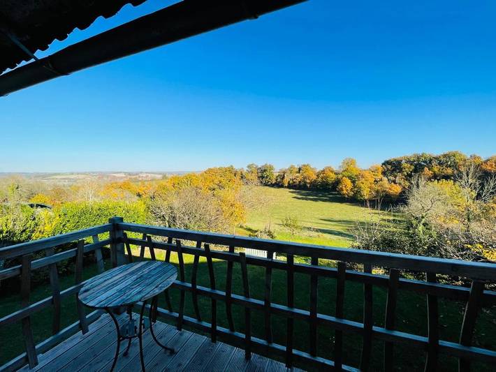 Appartement de vacances pour 2 personnes, avec Balcon et Terrasse ainsi que Jardin et Vue