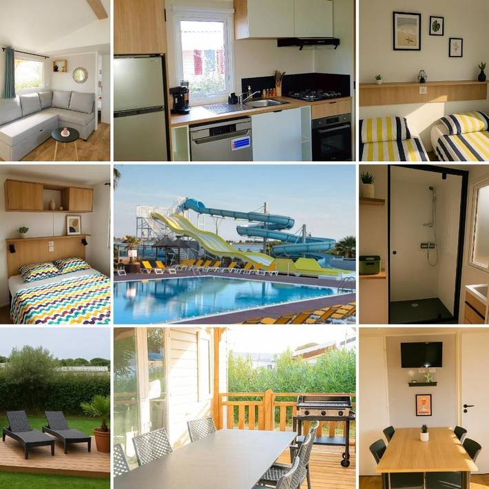 Chalet pour 6 personnes, avec jardin ainsi que jacuzzi et piscine