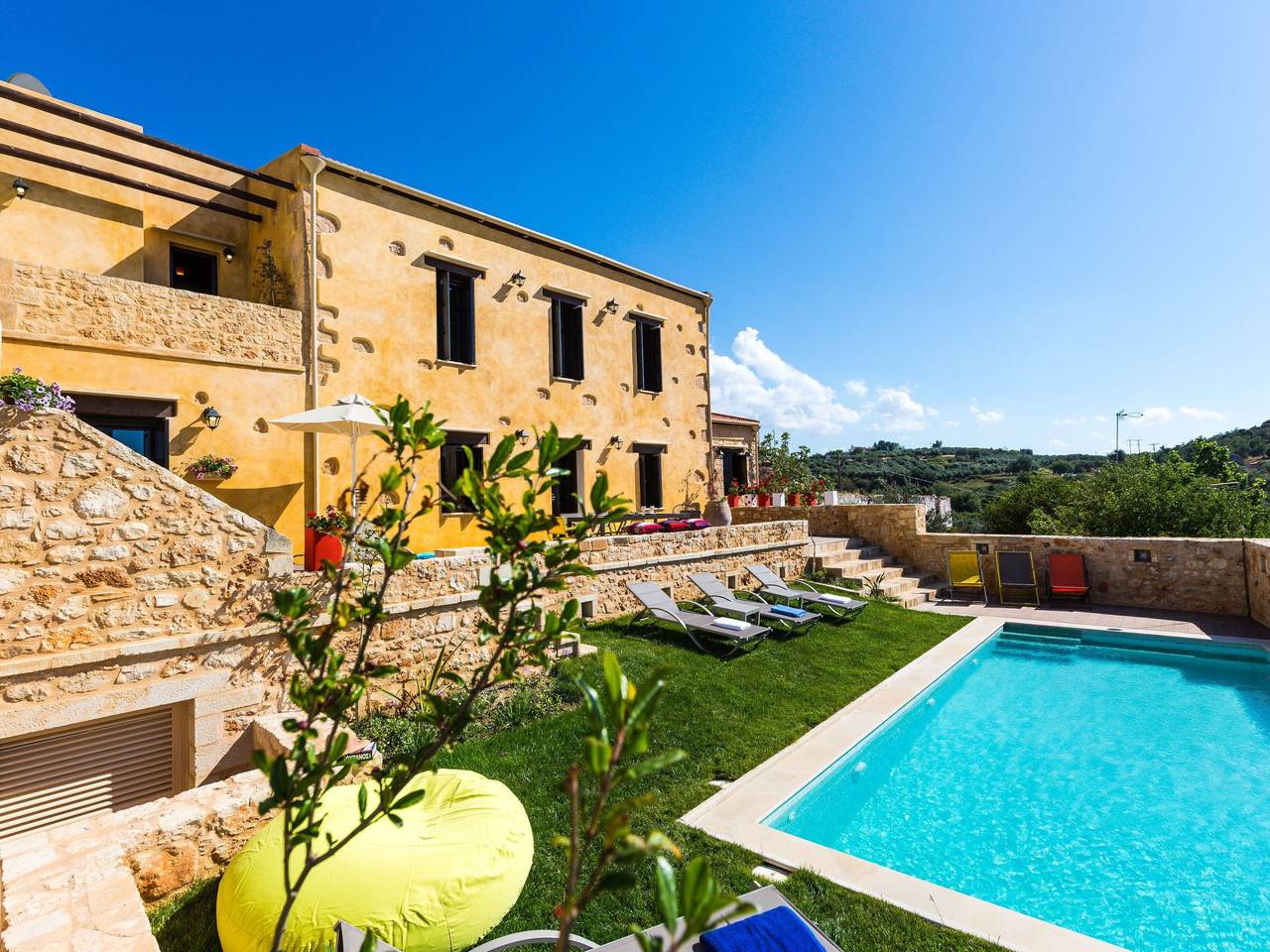 Freistehendes Ferienhaus mit großem Pool in Rethymno und Umgebung