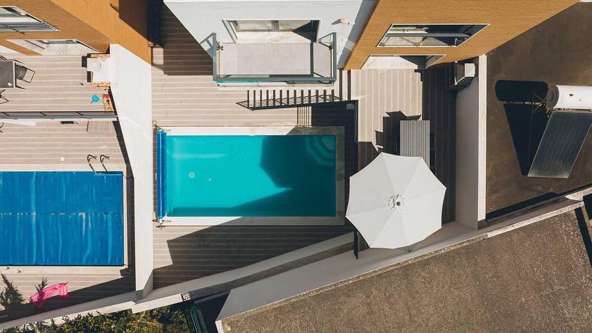 Apartamento para 8 personas, con terraza y jardín en Atalaia