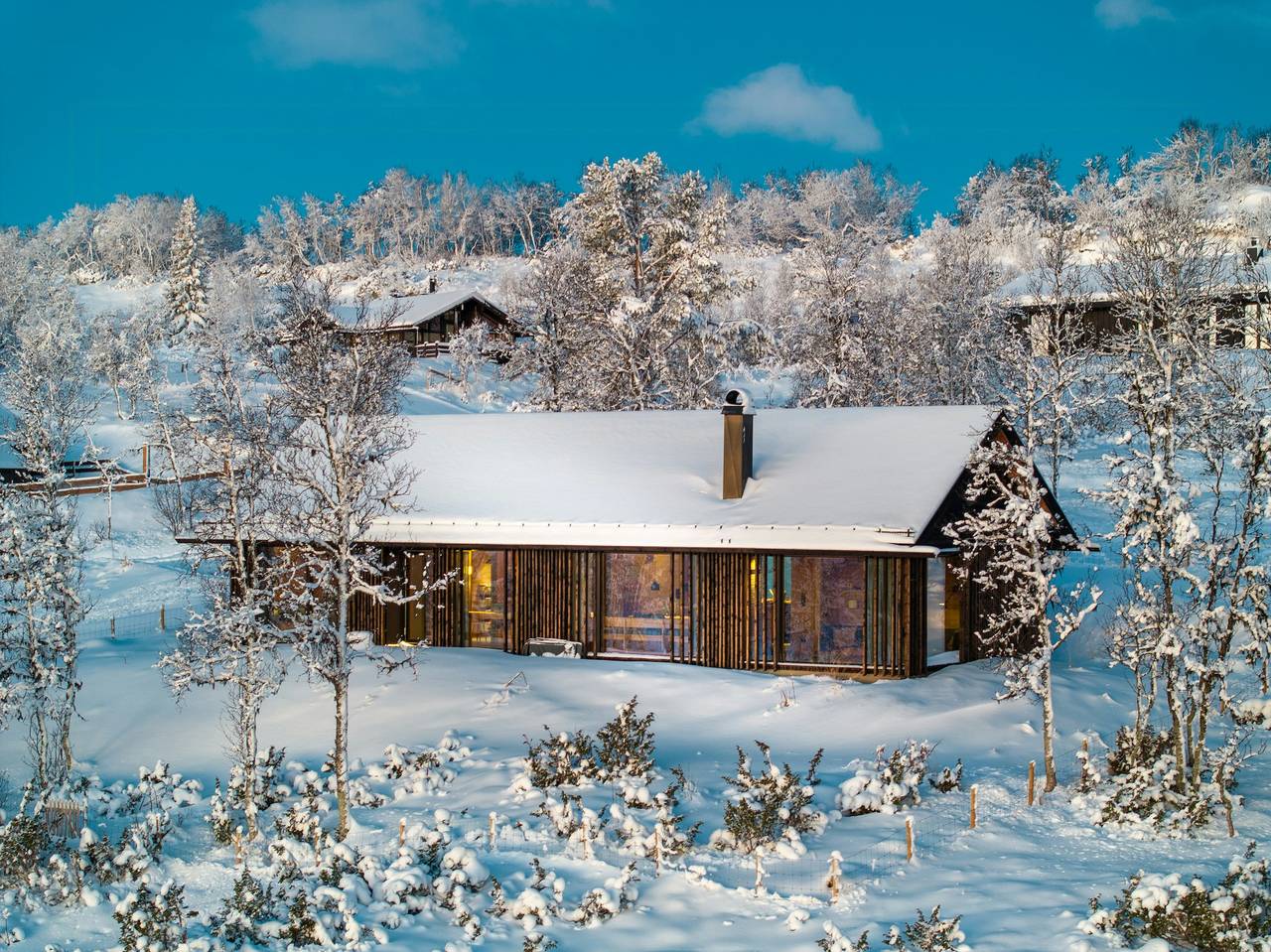 Architektenhütte mit Skipiste bei Geilo und Hemsedal in Ål