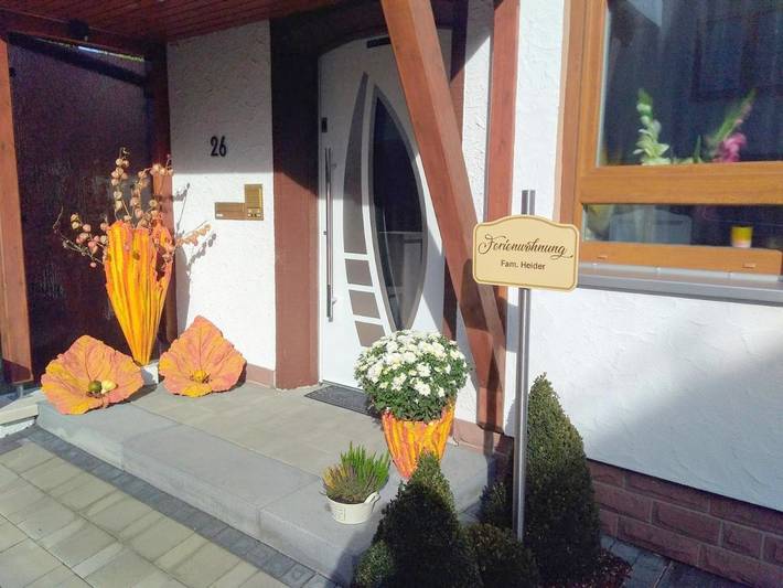Ferienwohnung für 4 Personen, mit Balkon und Terrasse sowie Garten und Ausblick in Frammersbach - 3