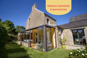 Location de vacances pour 6 personnes, avec jardin, animaux acceptés à Gréville-Hague