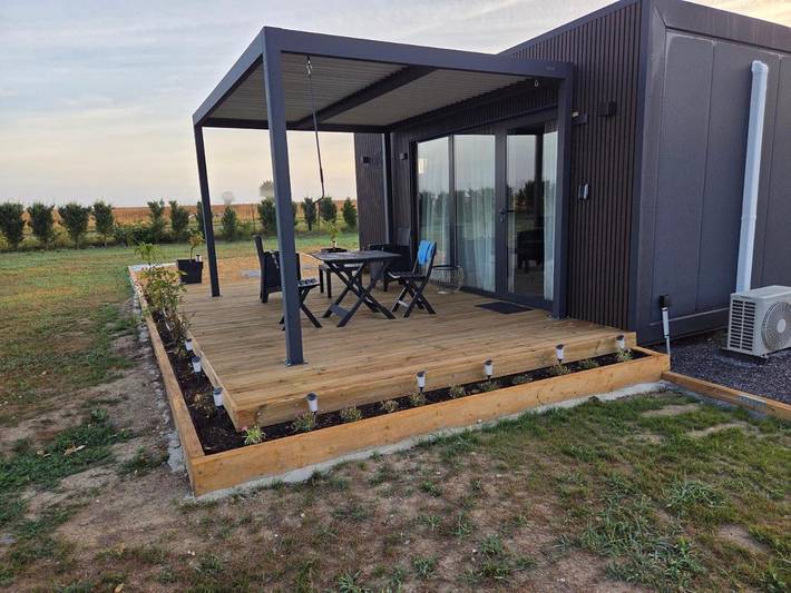 Camping pour 2 personnes, avec Terrasse ainsi que Jardin et Vue
