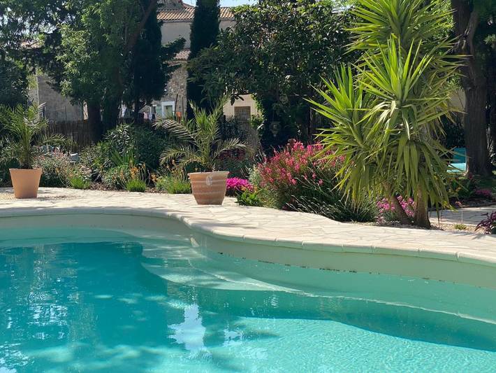 Gîte pour 4 personnes, avec piscine ainsi que jardin et vue, adapté aux familles à Ginestas - 4