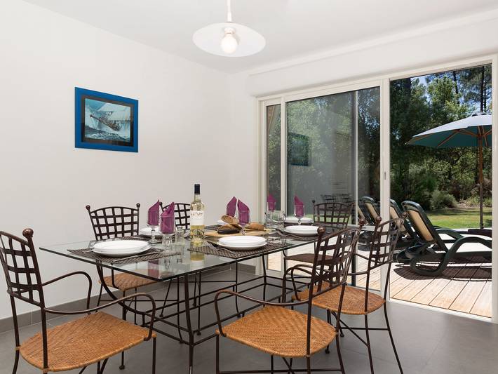 Villa pour 8 personnes, avec jardin ainsi que terrasse et piscine, animaux acceptés à Moliets-et-Maa - 3