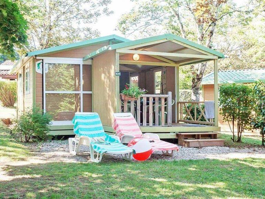 Camping Les Gorges Du Chambon - Ciela Village - Chalet 5 personen - Chalet Ciela Confort - 2 slaapkamers in Eymouthiers, Regionaal Natuurpark van de Perigord-Limousin