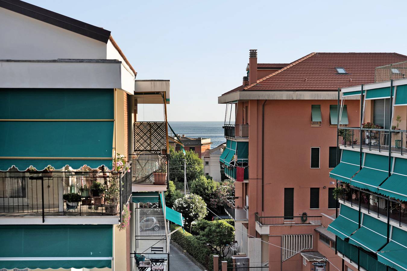 Ganze Wohnung, Apartment 'Giaco' mit Meerblick, Balkon und Wlan in Sestri Levante (Stadt), Sestri Levante