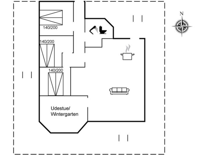 Ferienhaus für 6 Personen, mit Terrasse in Nordostjütland - 2
