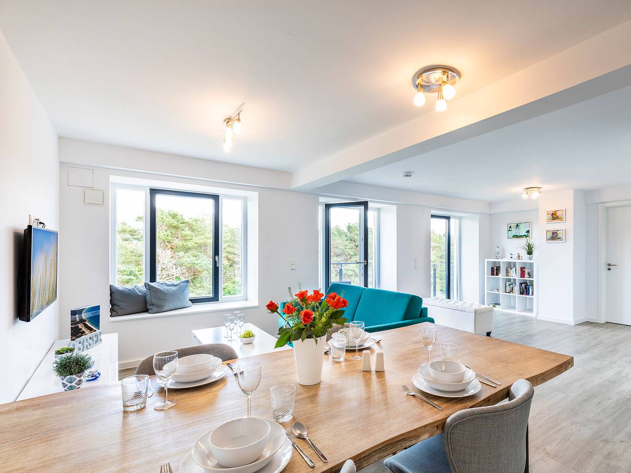 Geheel vakantieappartement, Vakantieappartement voor 4 personen met balkon in Prora, Binz