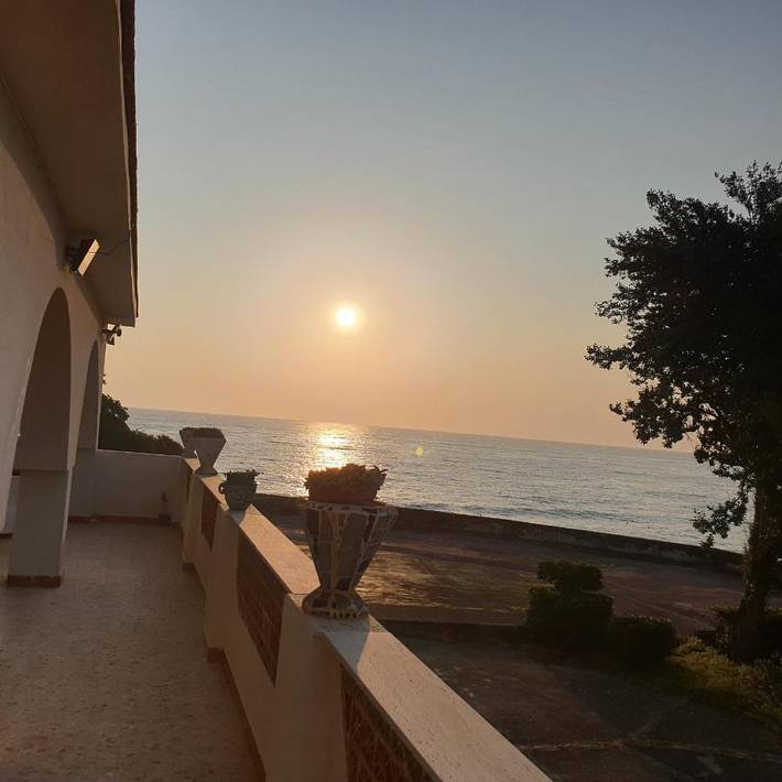 Ferienwohnung für 4 Personen, mit Balkon und Terrasse sowie Garten und Ausblick
