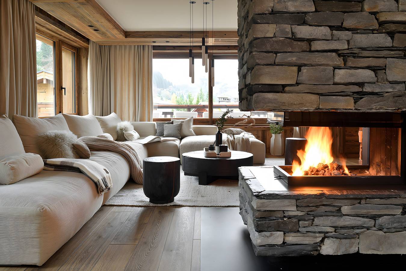 Chalet Enigma - Luxe au pied des pistes pour 17 personnes avec spa in La Clusaz, Région d'Annecy