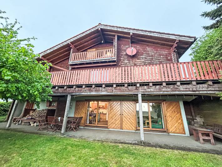Ferienhaus für 6 Personen, mit Balkon und Garten sowie Ausblick