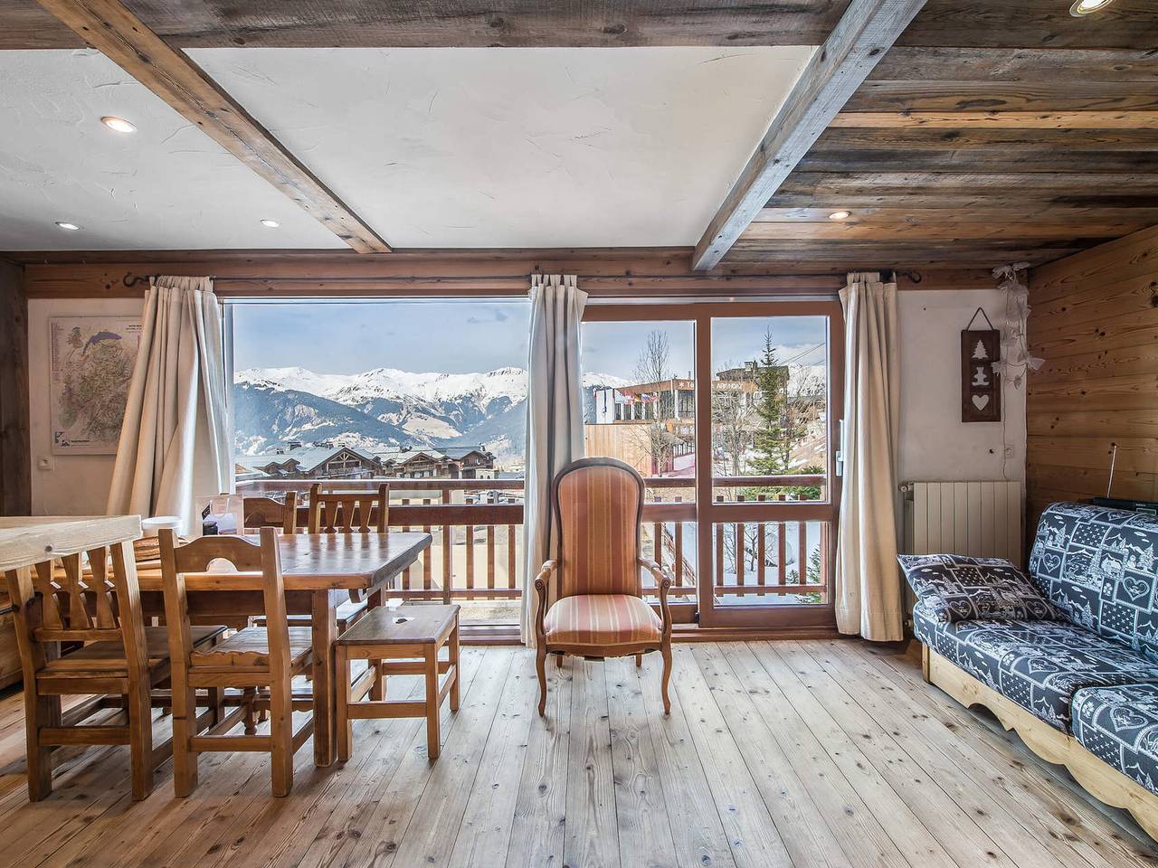 Ganzes Studio, Renovierte Wohnung mit offener Küche, Balkon und direktem Pisten Zugang in Courchevel 1650 (Moriond), Saint-Bon-Tarentaise
