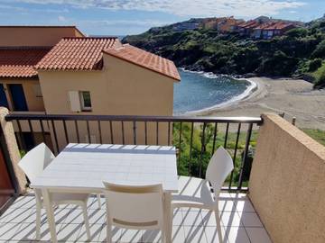 Gîte pour 4 personnes, avec terrasse dans Plage D En Baux Port Vendres