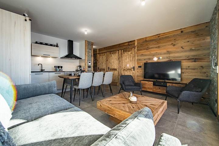 Appartement de vacances pour 6 personnes, avec balcon/terrasse dans La Toussuire