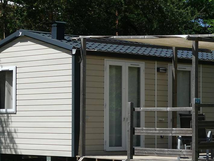 Camping La Résidence d'été - Mobilheim 4 personen - Cottage Confort Clim - 24 m² - 2 Zimmer - 4 pers - klimatisiert in Saint-Remèze, Privas (arrondissement)