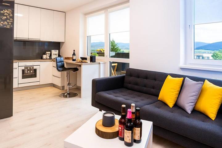 Apartament wakacyjny dla 3 osób, z Balkon i Widok w Selce