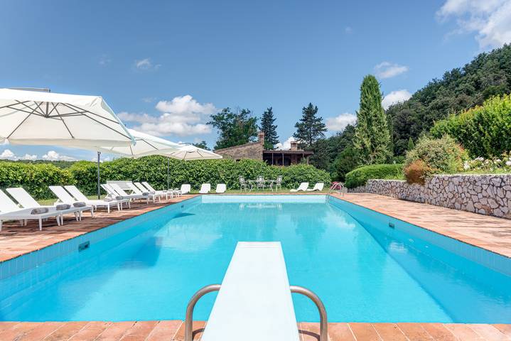 Appartamento "Tenuta Acquabona - Intero Casale" con Piscina in Gambassi Terme, Firenze province