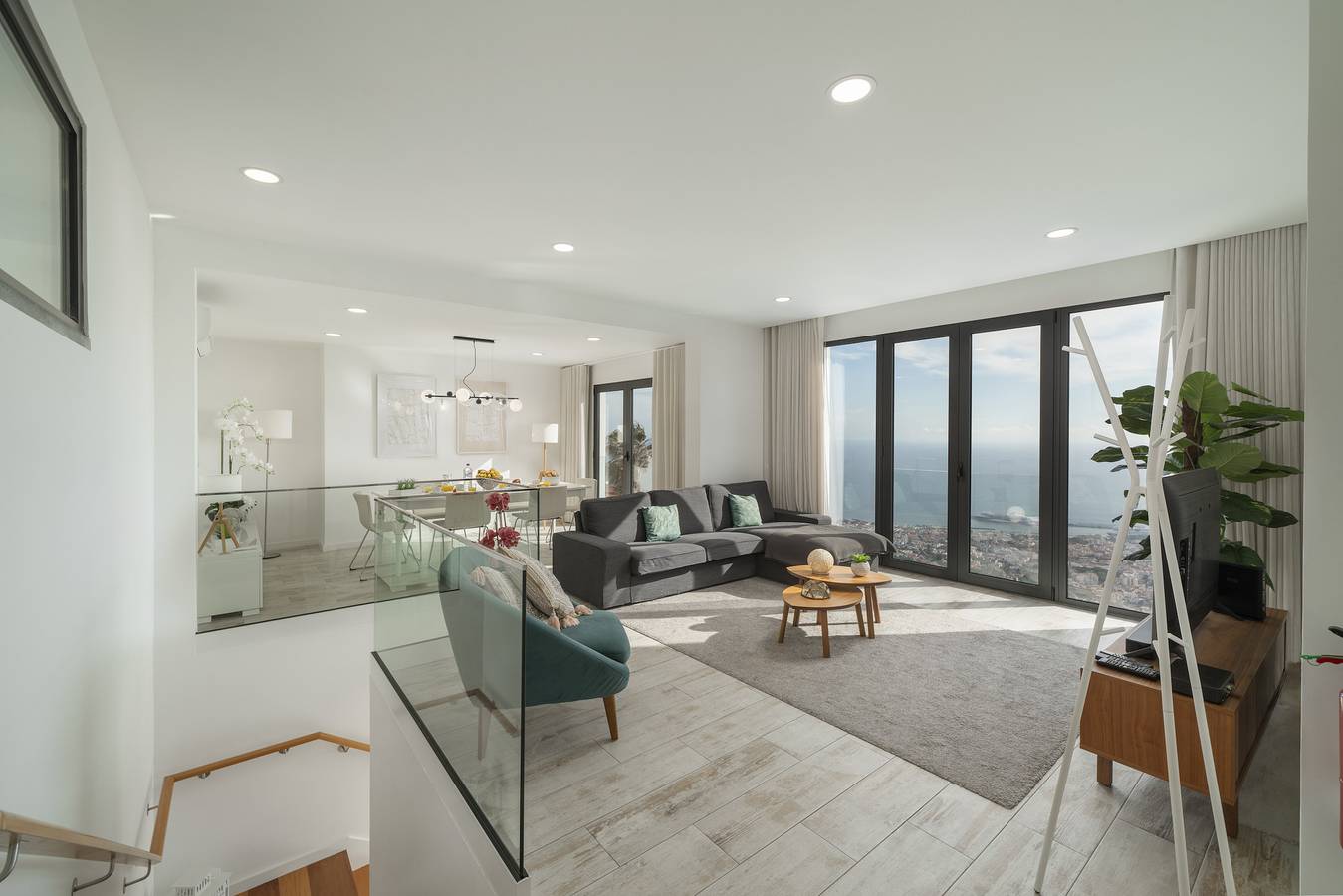 A balcony over Funchal and sea | Monte White House in Monte (Madeira), Madeira
