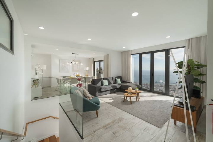 A balcony over Funchal and sea | Monte White House in Monte (Madeira), Madeira