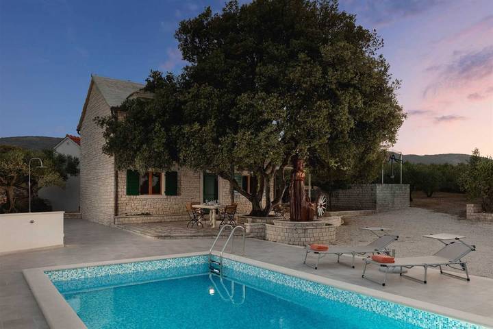 Private Villa Dubrava auf der Insel Brac in Pucisca, Brac