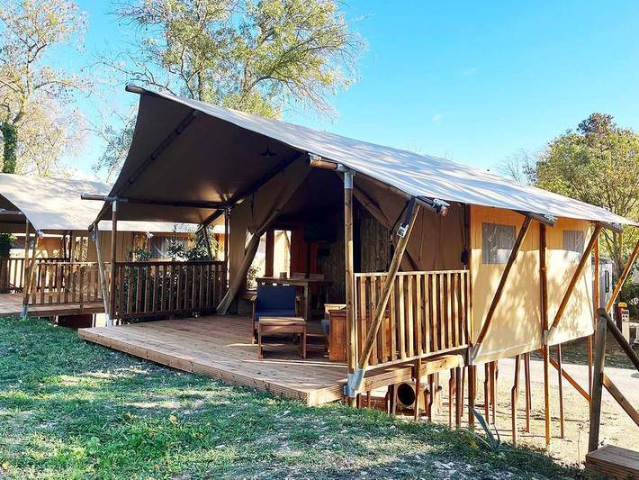 Camping voor 6 personen, met kinderzwembad in Aude