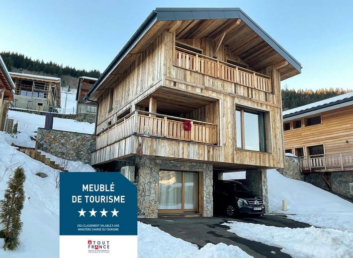 Chalet pour 10 personnes, avec Balcon et Terrasse ainsi que Jardin et Vue
