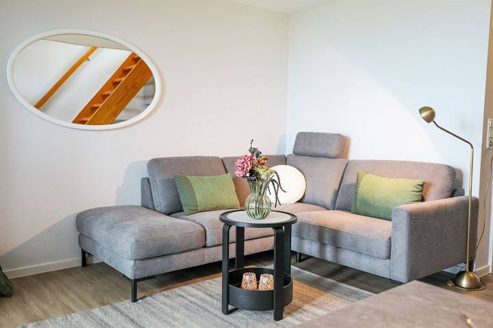 Ferienwohnung für 2 Personen, mit Sauna und Ausblick sowie Balkon/Terrasse und Balkon an der Nordsee - 3