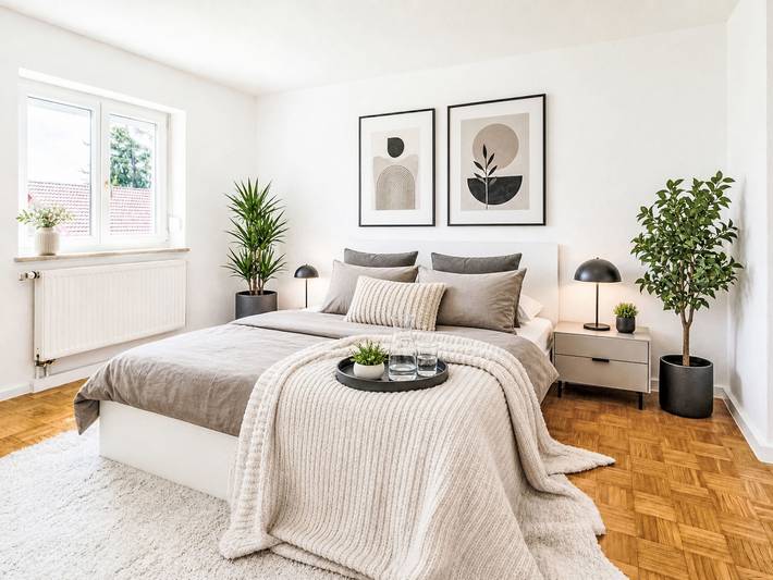 Ferienwohnung für 7 Personen, mit Balkon und Garten