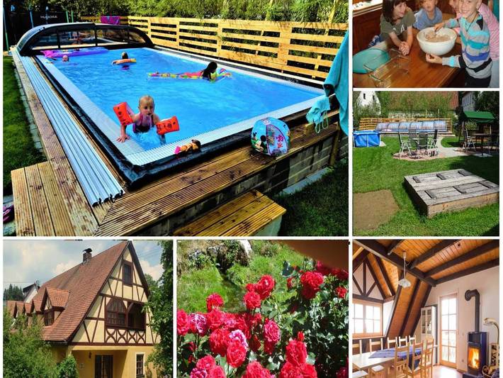 Bauernhaus für 6 Personen, mit Balkon und Garten sowie Pool und Sauna in der Fränkische Schweiz
