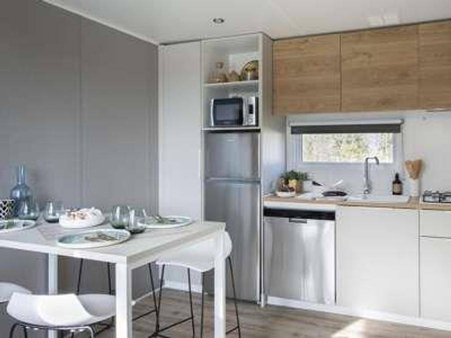 Camping Acapulco  - Mobilheim 4 personen - Vip 2 Zimmer 33m² - Pack-Vip inbegriffen (Wäsche,tv,wifi...) in Saint-Jean-de-Monts, Vendée