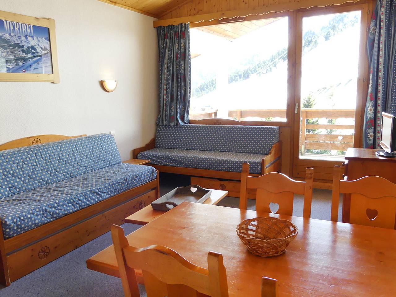 Apartamento entero, Confortable con gran terraza sur, mascotas permitidas in Méribel-Mottaret, Les Allues