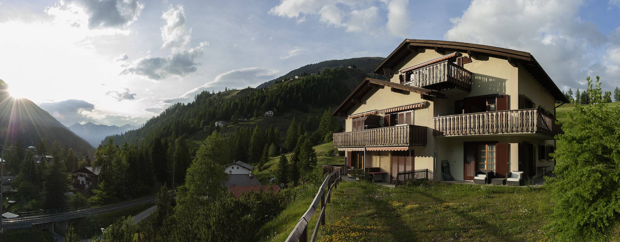 Ganze Ferienwohnung, Cond. Albula A6° - 2 Zimmerwohnung, 6 Betten in Bergün, Engadin
