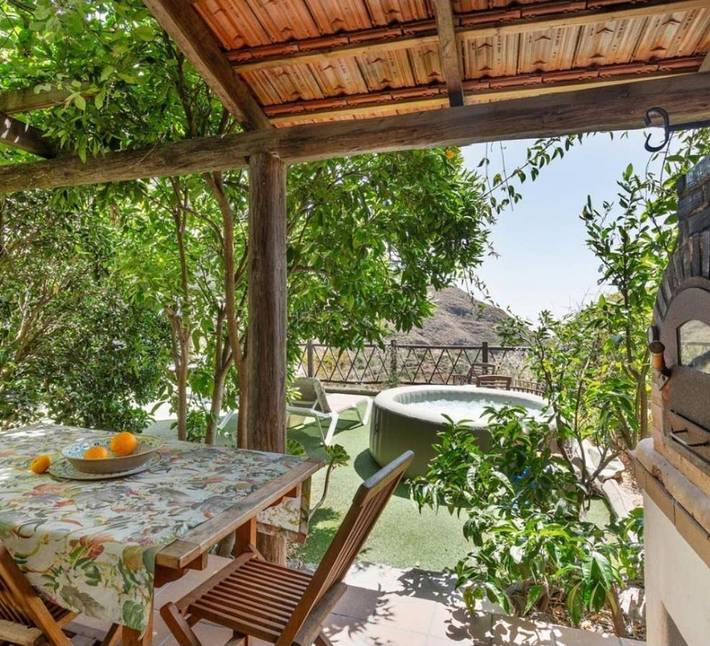 Casa rural para 4 personas, con vistas y jardín en Gran Canaria