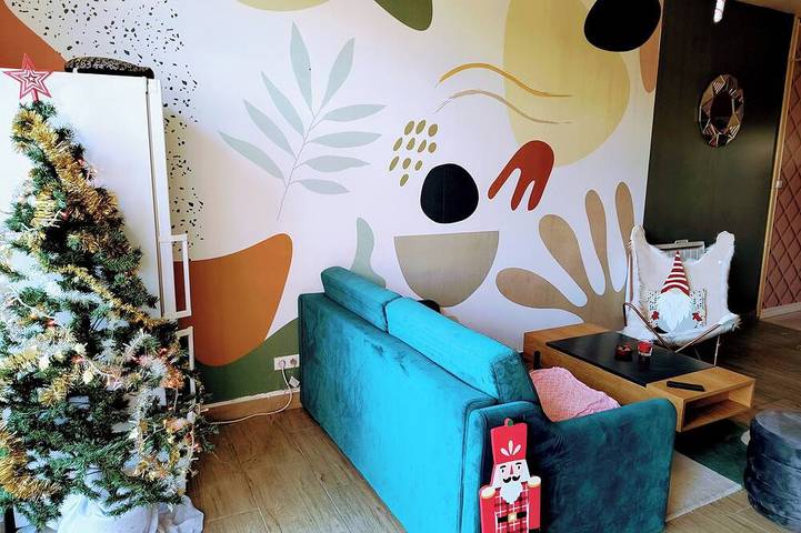 Gîte pour 3 personnes, avec jardin ainsi que terrasse et piscine dans Butteaux