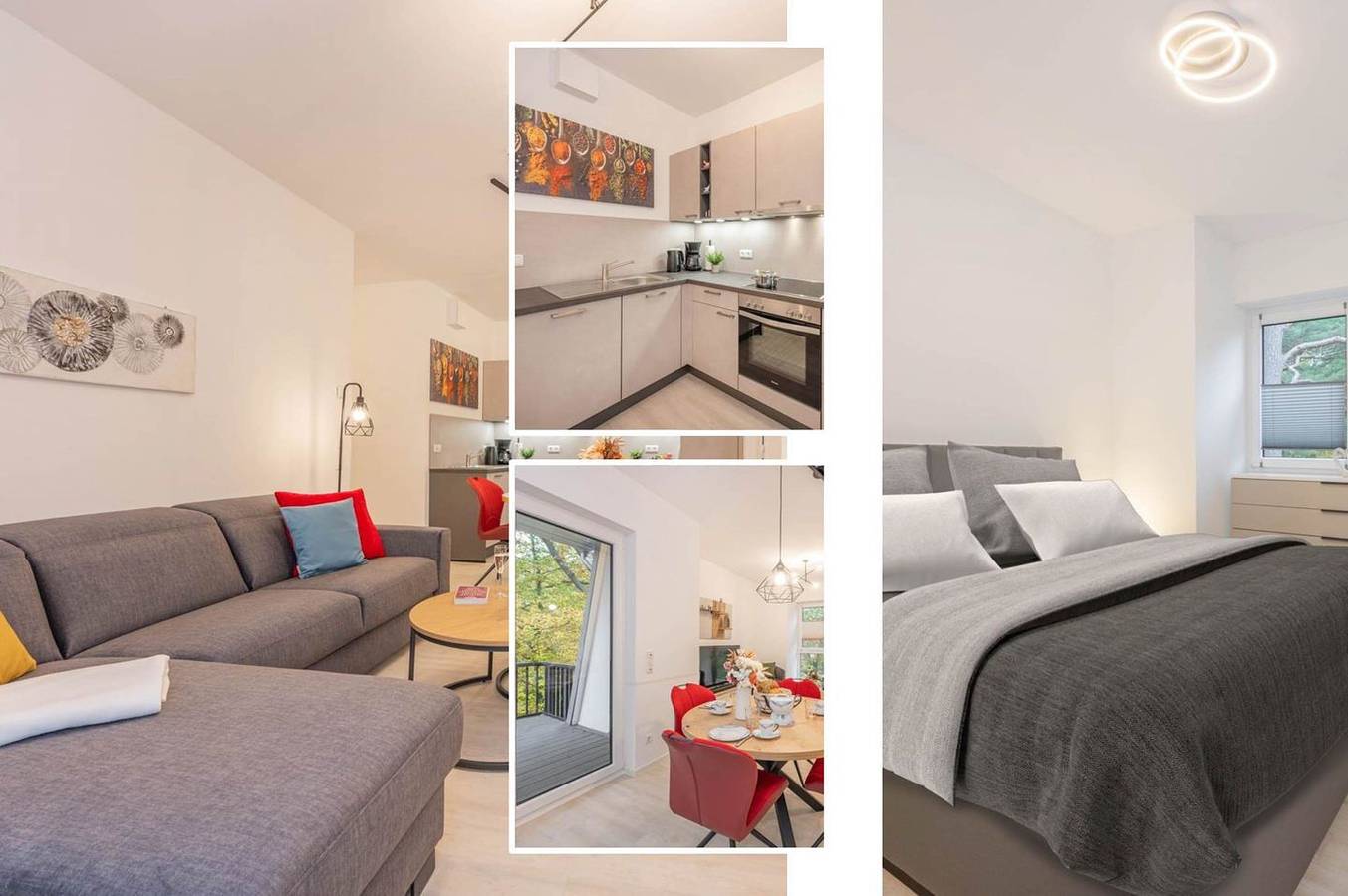Ganze Wohnung, Moderne Ferienwohnung in Kölpinsee mit Balkon – nur 600 m vom Strand entfernt in Kölpinsee, Loddin