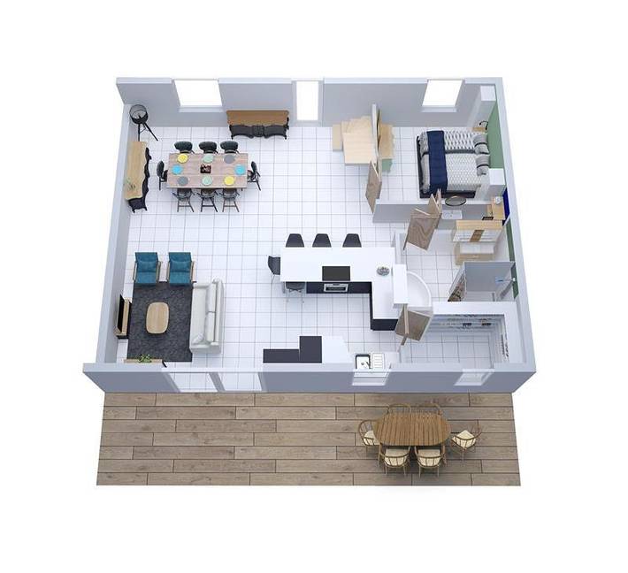 Location de vacances pour 8 personnes, avec jardin et vue à Audembert - 3