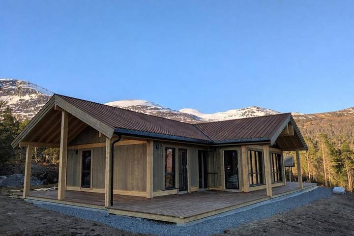 Fjellhytte for 16 personer, med Terrasse og Sauna i Stryn 