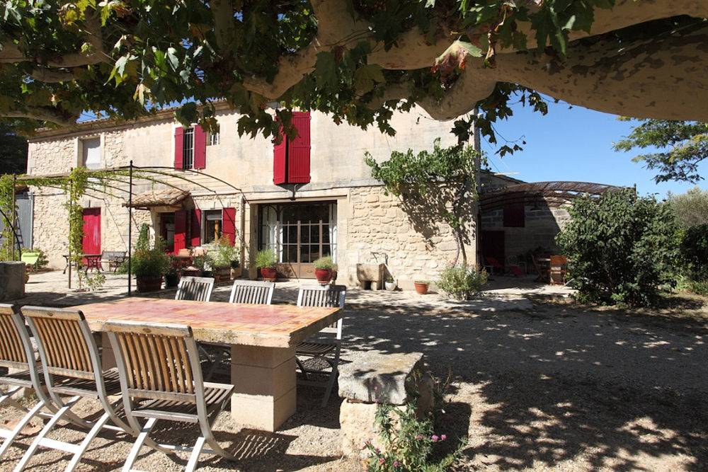 Mas "Derrière Château" - Chambre rouge in Les Baux-de-Provence, Région d'Arles