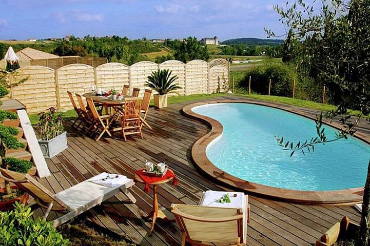 Maison de vacances pour 8 personnes, avec terrasse et piscine