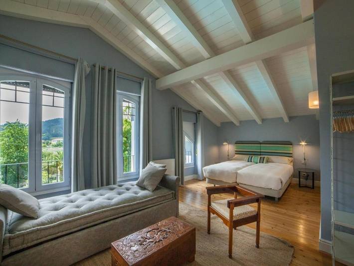 Maison de campagne pour 4 personnes, avec vue ainsi que piscine et jardin à Gautegiz Arteaga - 3