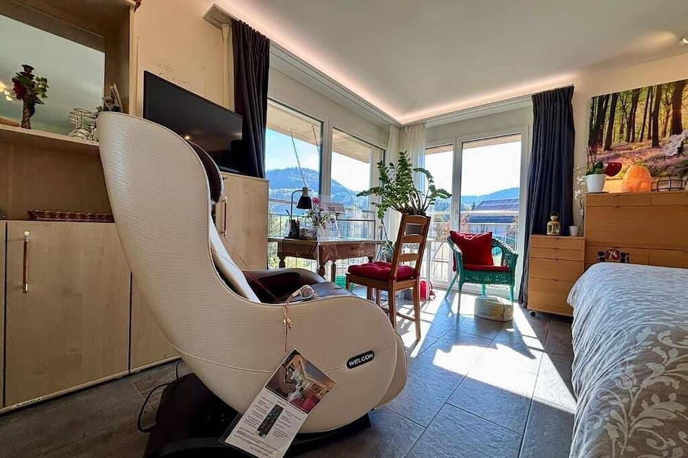 Atelier 1st.fl.doubleroom kingsicebed/showerbath/balcony/mountain & castel view in Zullwil, Kanton Solothurn