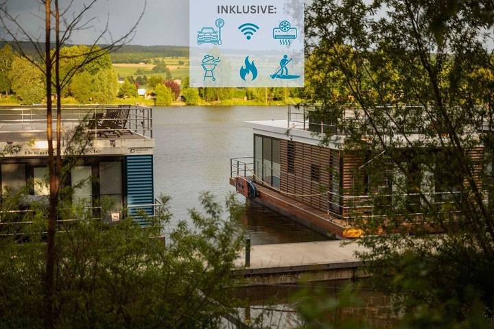 Ferienhaus für 4 Personen, mit Ausblick und Terrasse sowie Seeblick