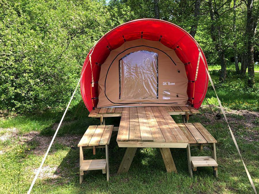 Camping la Fougeraie - Hébergement 2 personnes - Cocon Etang in Saint-Léger-de-Fougeret, Parc naturel régional du Morvan