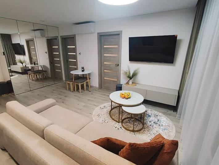 Apartament wakacyjny dla 4 osób, z widok i ogród w Kowno