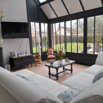 Cottage pour 6 personnes, avec vue et jardin à La Suze-sur-Sarthe